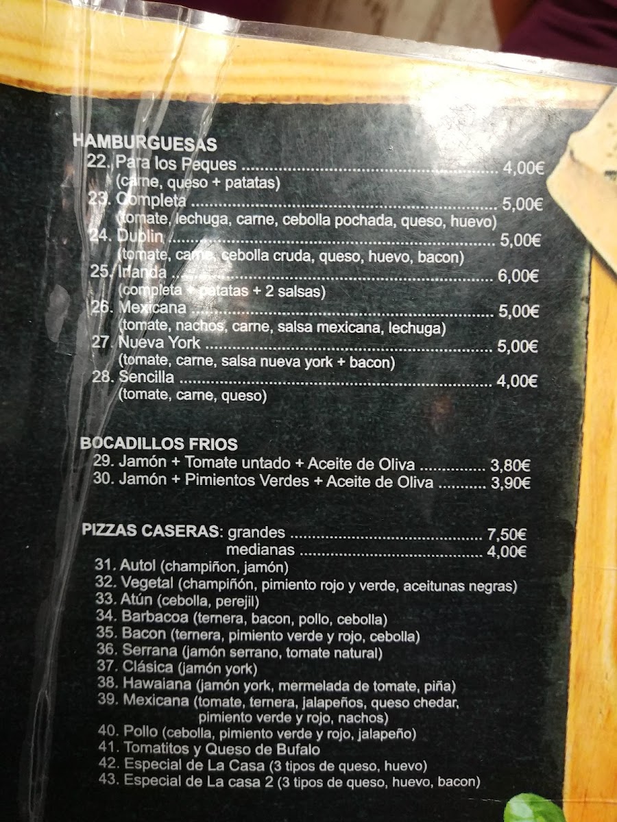Dublin Bar Menu - Image 5